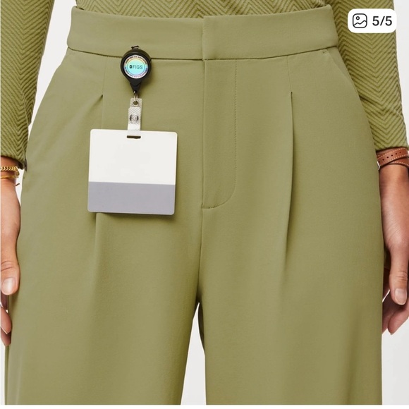 NWT Figs Figspro Wide Leg Scrub Trouser Green - Picture 5 of 7